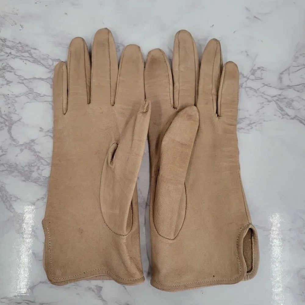 The Deerskin Trading Post Genuine Deerskin Ladies Vintage Leather Gloves